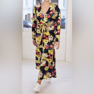 Etro floral silk midi dress